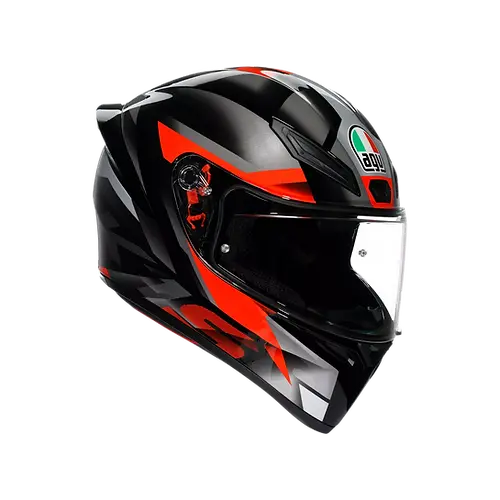 AGV K1S Fastlap Black Grey Red 彩繪 全罩帽款