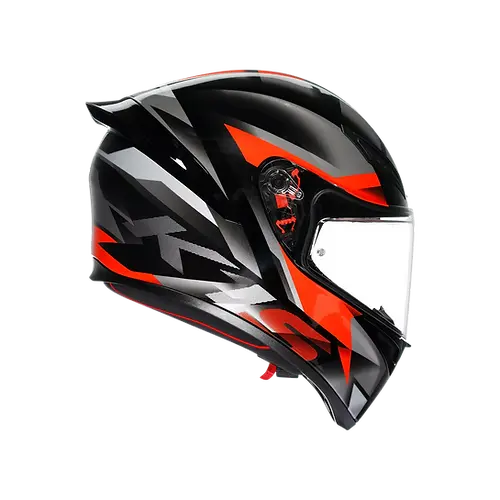 AGV K1S Fastlap Black Grey Red 彩繪 全罩帽款