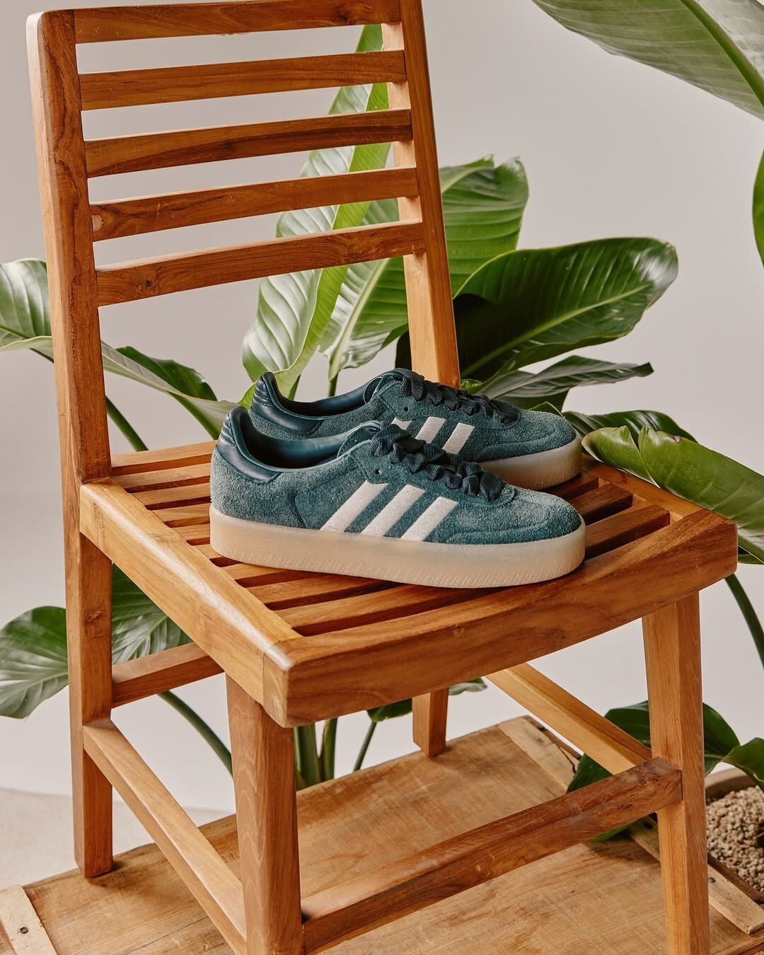 ADIDAS SAMBAE 復古綠 厚底 增高 焦糖底 女鞋 JQ0253 / 調貨