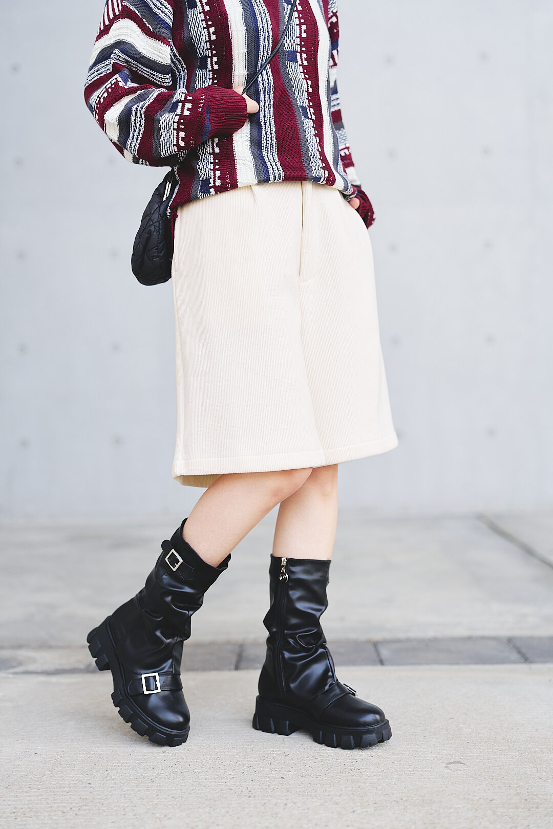 暖流帶！燈芯絨內刷毛五分褲(三色-象牙)