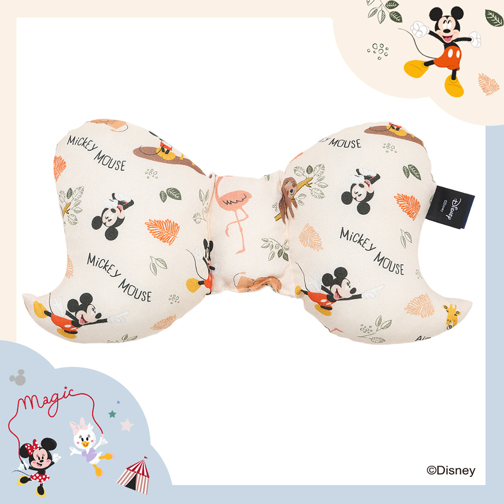 La Millou波蘭 天使枕竹纖機能款｜抗菌枕｜米奇系列_動物園篇(奶油米底)