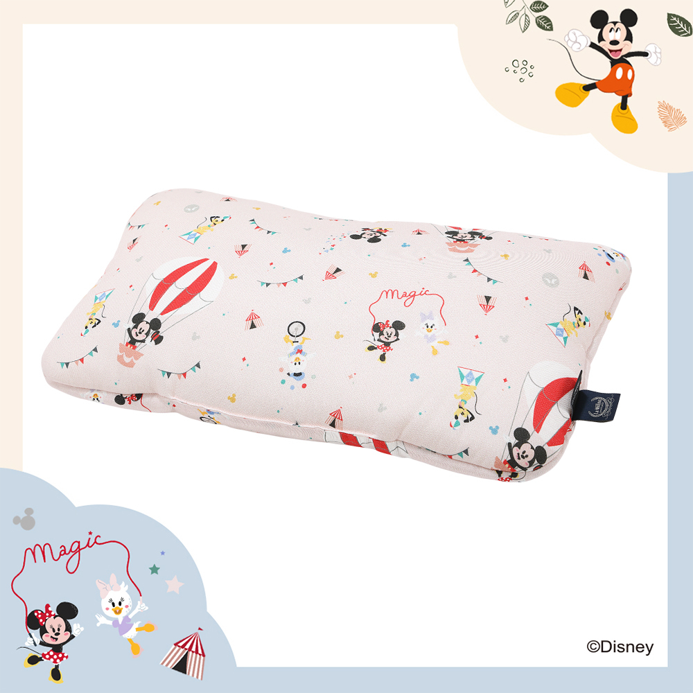 La Millou波蘭 竹纖涼感小童方枕(30x50cm)｜抗菌枕｜米奇系列_馬戲團篇(Q版粉底)