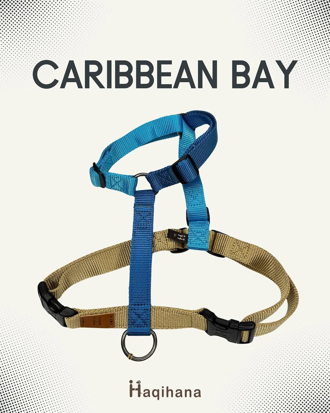 義大利Haqihana｜【加勒比海灣】減壓H型寵物胸背帶