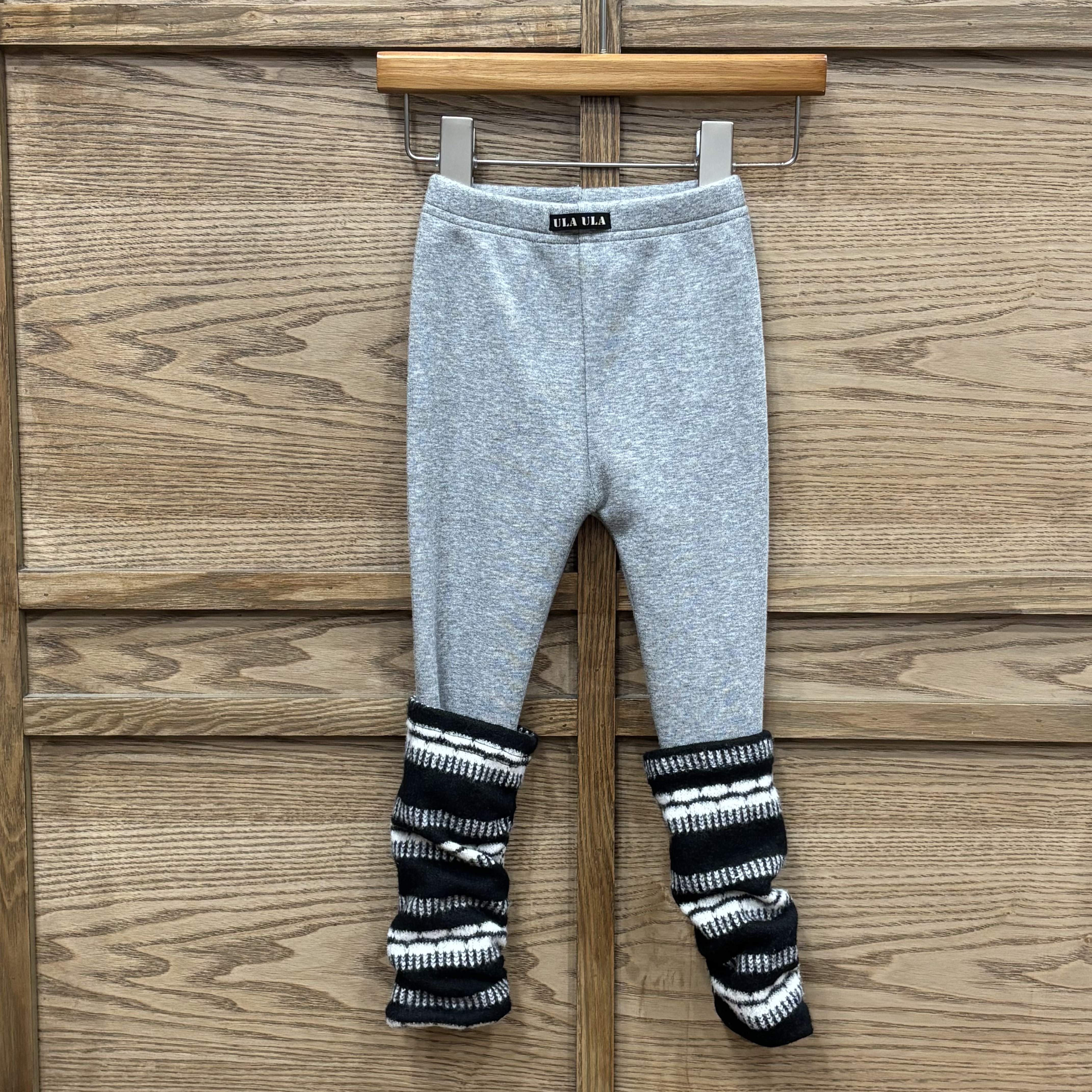 A03723加絨圖騰襪套內搭褲