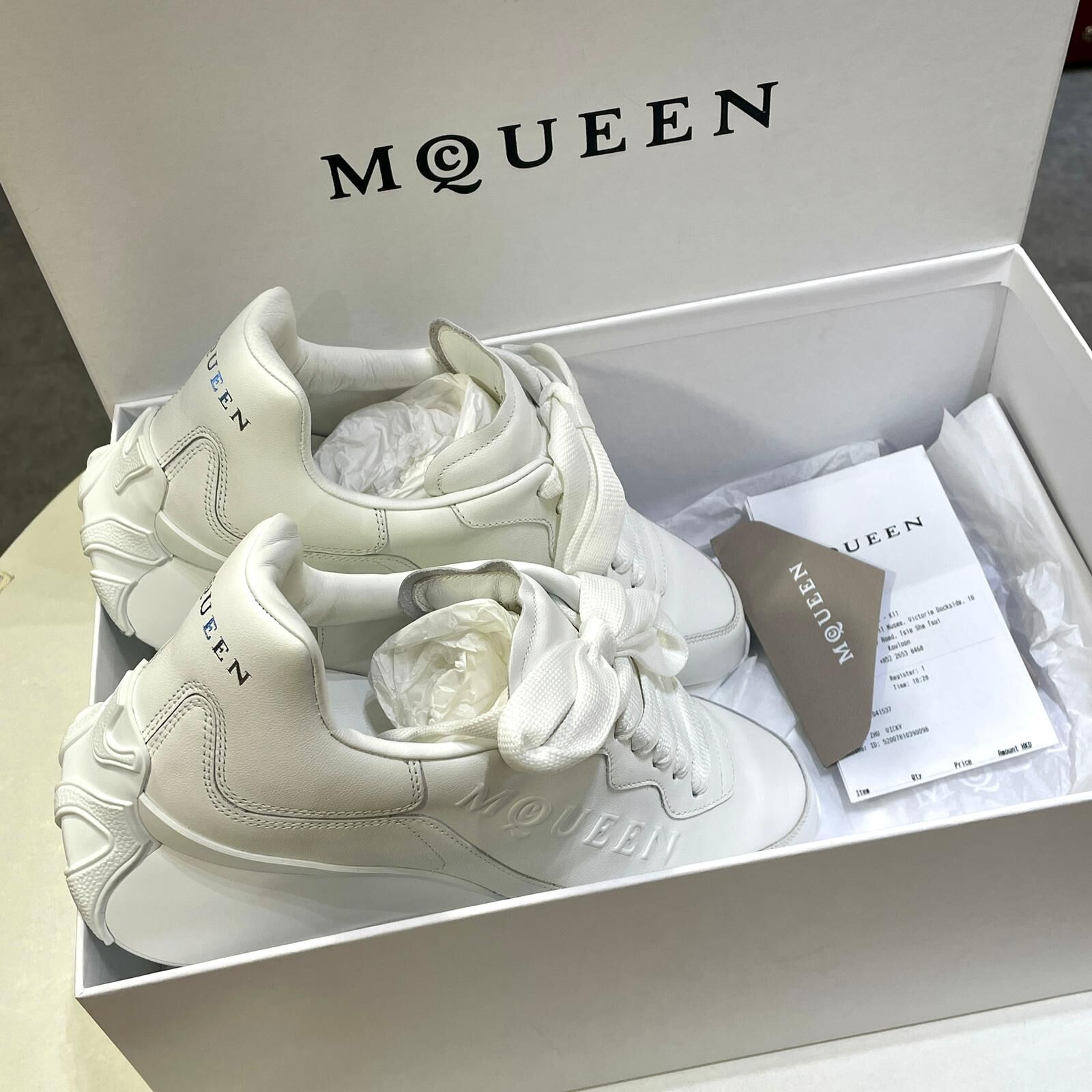 全新MQUEEN波鞋 白色38碼 841160 WIANHE 9007 麥昆運動鞋 #BRAND NEW #香榭站正品