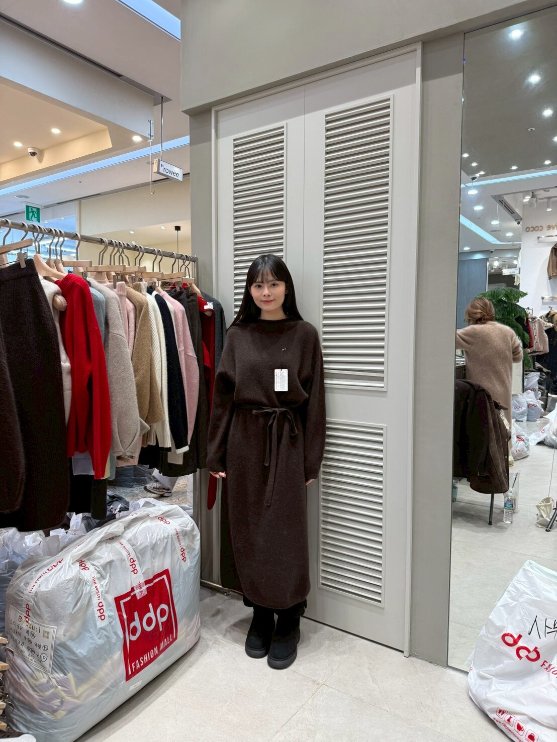 MU5319 羊毛毛衣高領連身裙