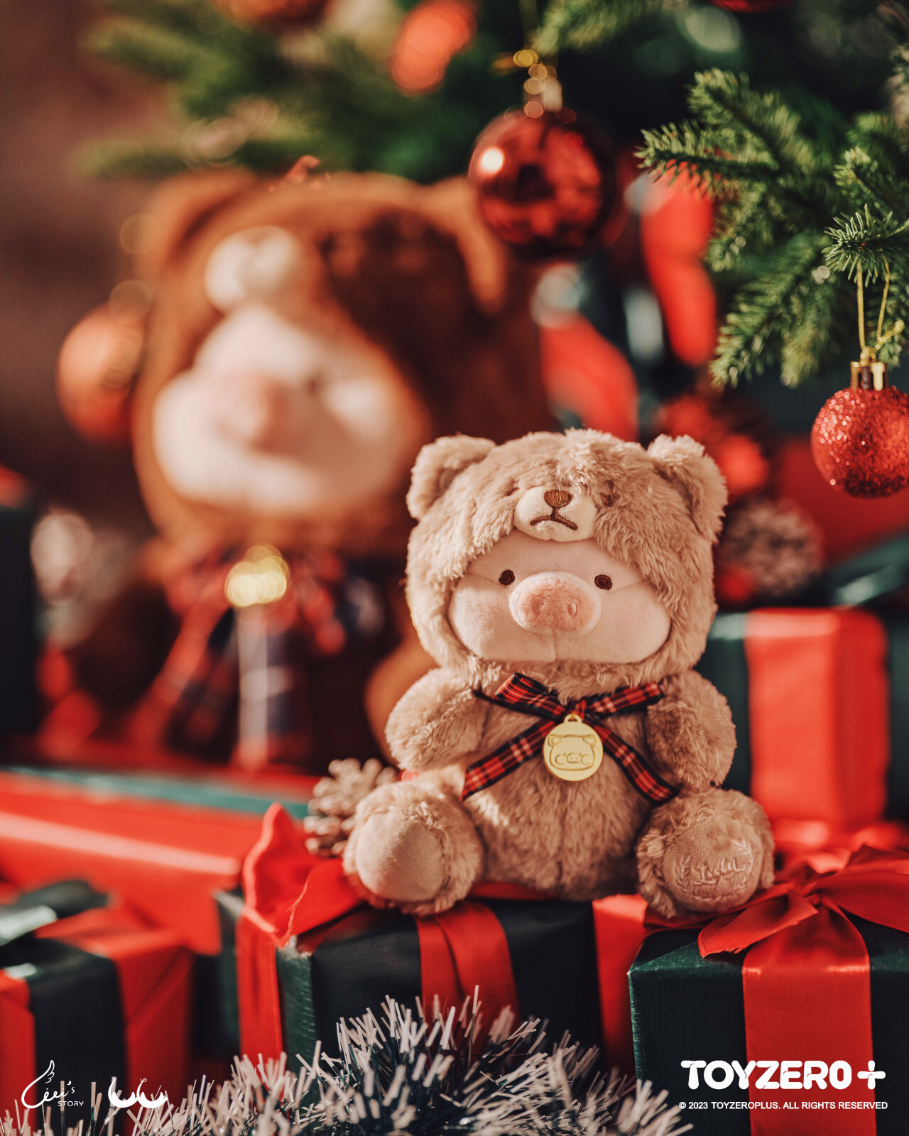 罐頭豬LuLu - 聖誕14cm泰迪LuLu