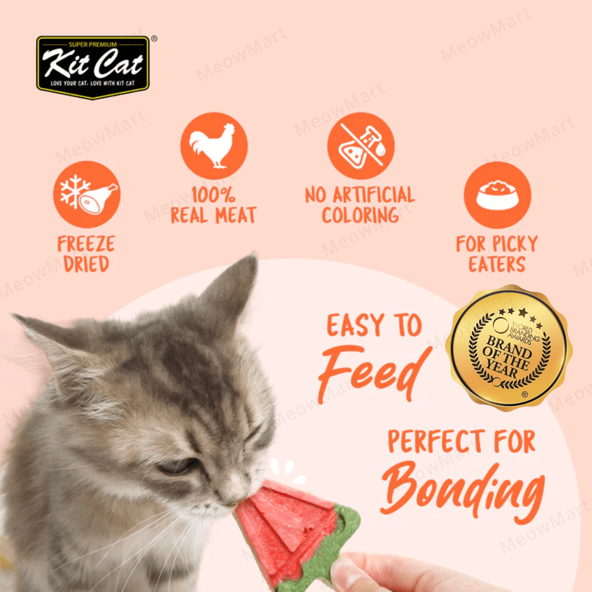 Kit Cat Party Packs Freeze-Dried Treats For Cats (7 types)