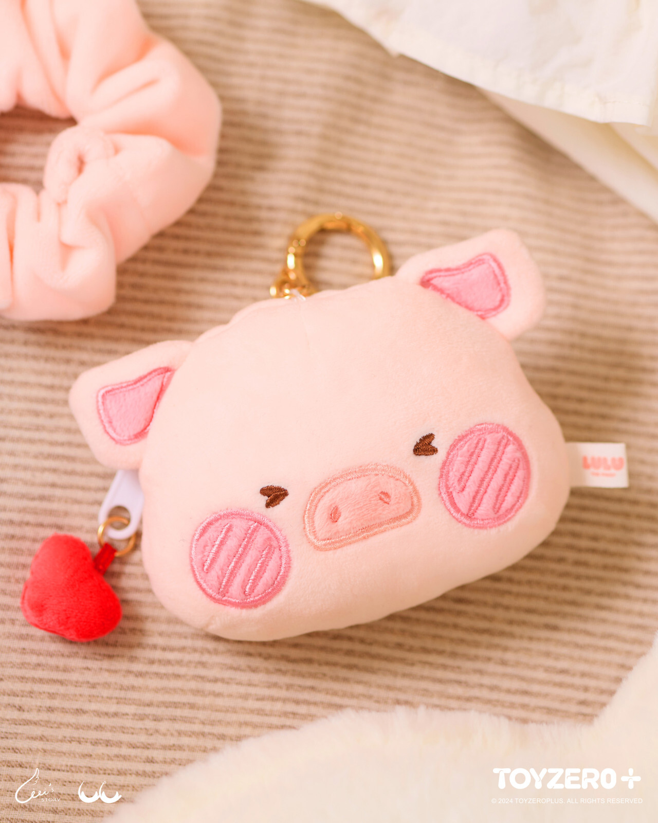 罐頭豬LuLu 經典系列 - 隨行小包 (愛心款)