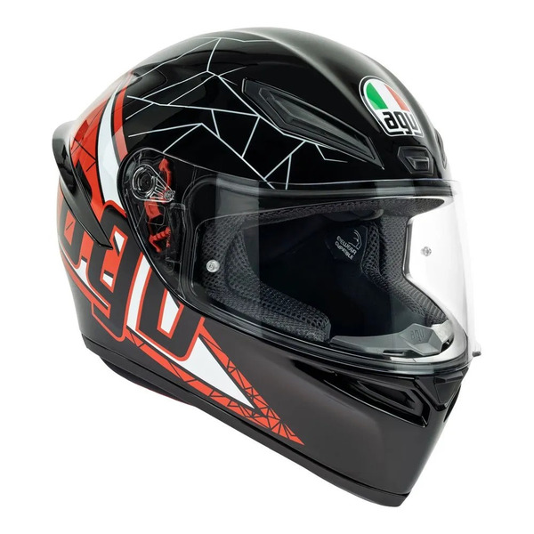 AGV K1 SHIFT 黑紅 彩繪 全罩帽款