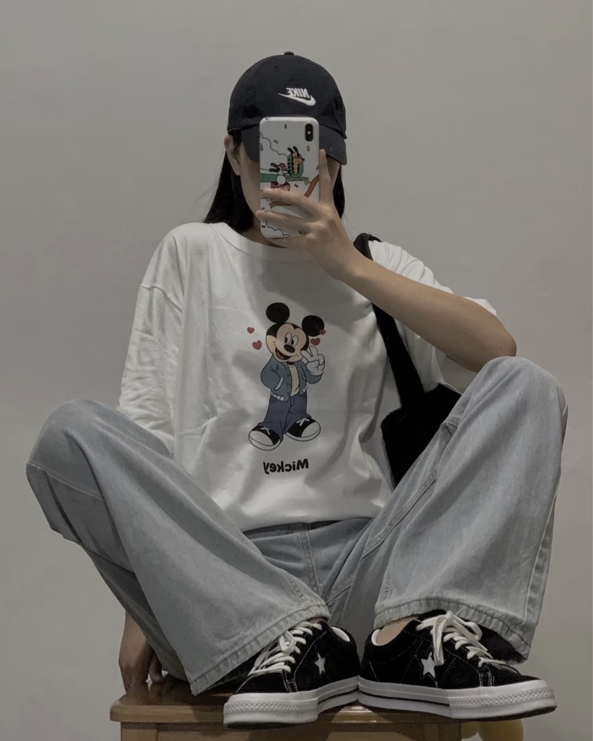 【現貨】<小腳腳限定>Converse One Star OX 星星 麂皮 黑白 白標