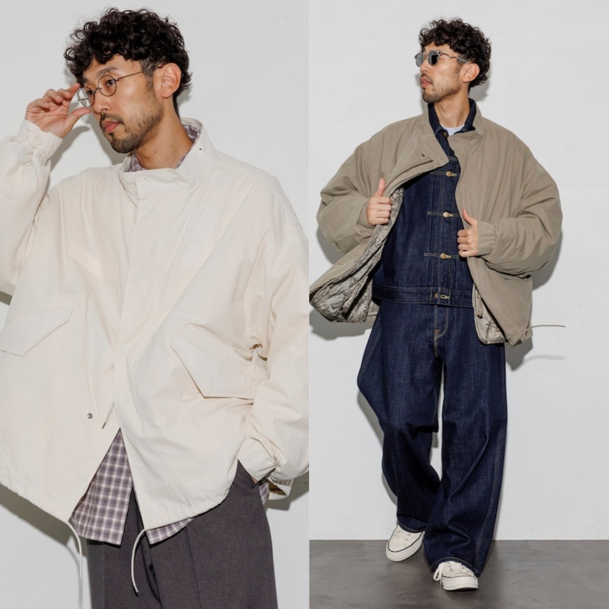 限時折扣預購┃FREAK'S STORE 內裡 絎縫 可拆式 短版 寬鬆 M-65 大衣 外套