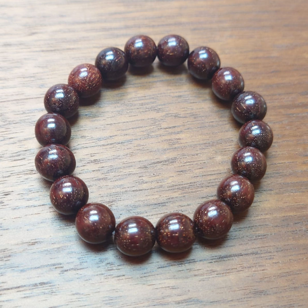 HKAF1214-013 天然血檀木10mm手串(經師傅開光)(A13)