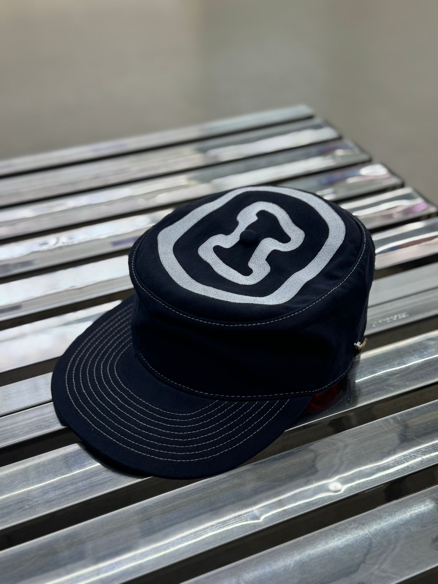 Ching Chong Pillbox cap - Blue