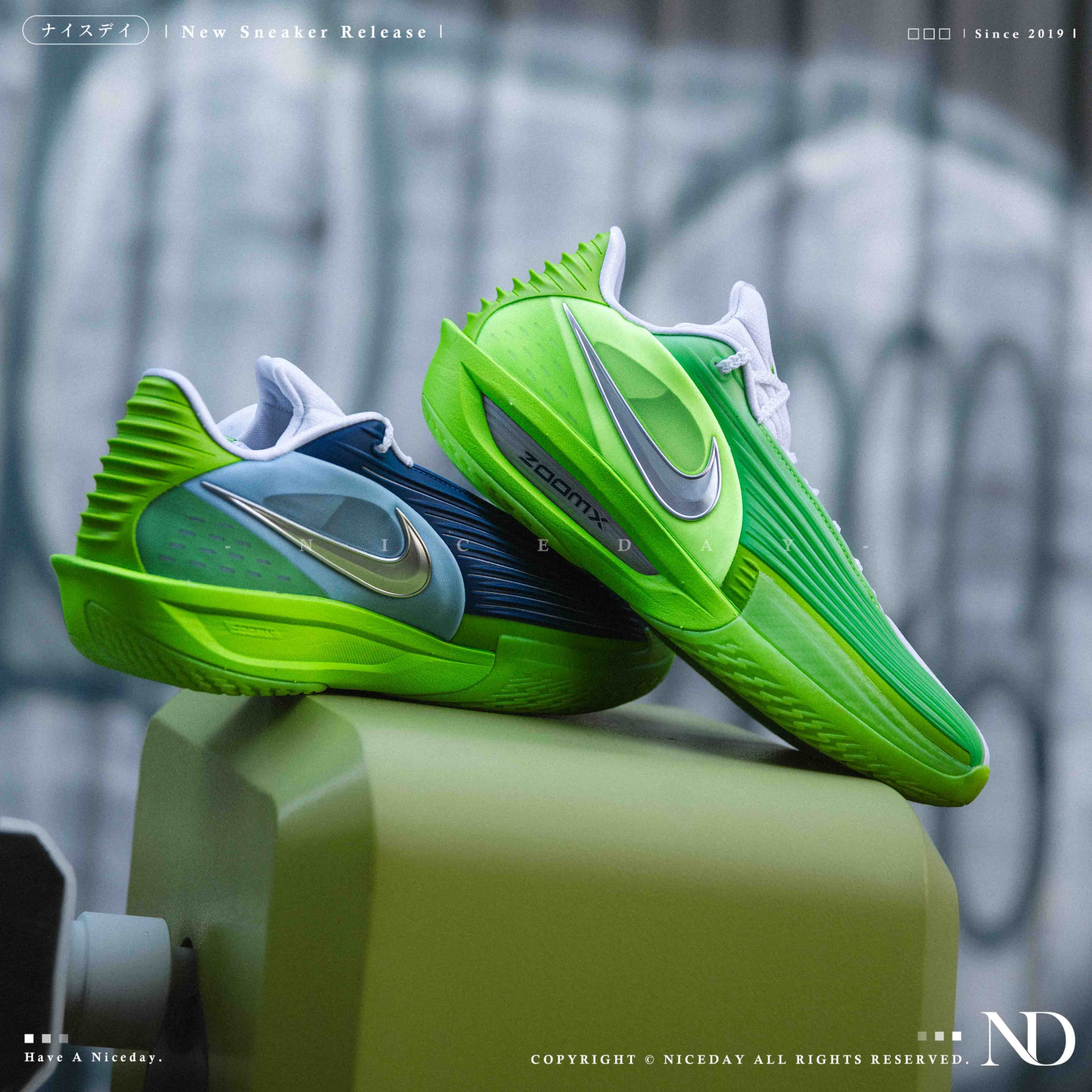 NICEDAY 現貨 Nike G.T. CUT 3 Turbo EP 男鞋 綠 藍 灰熊 明尼蘇達 實戰 籃球鞋 HV9919-301