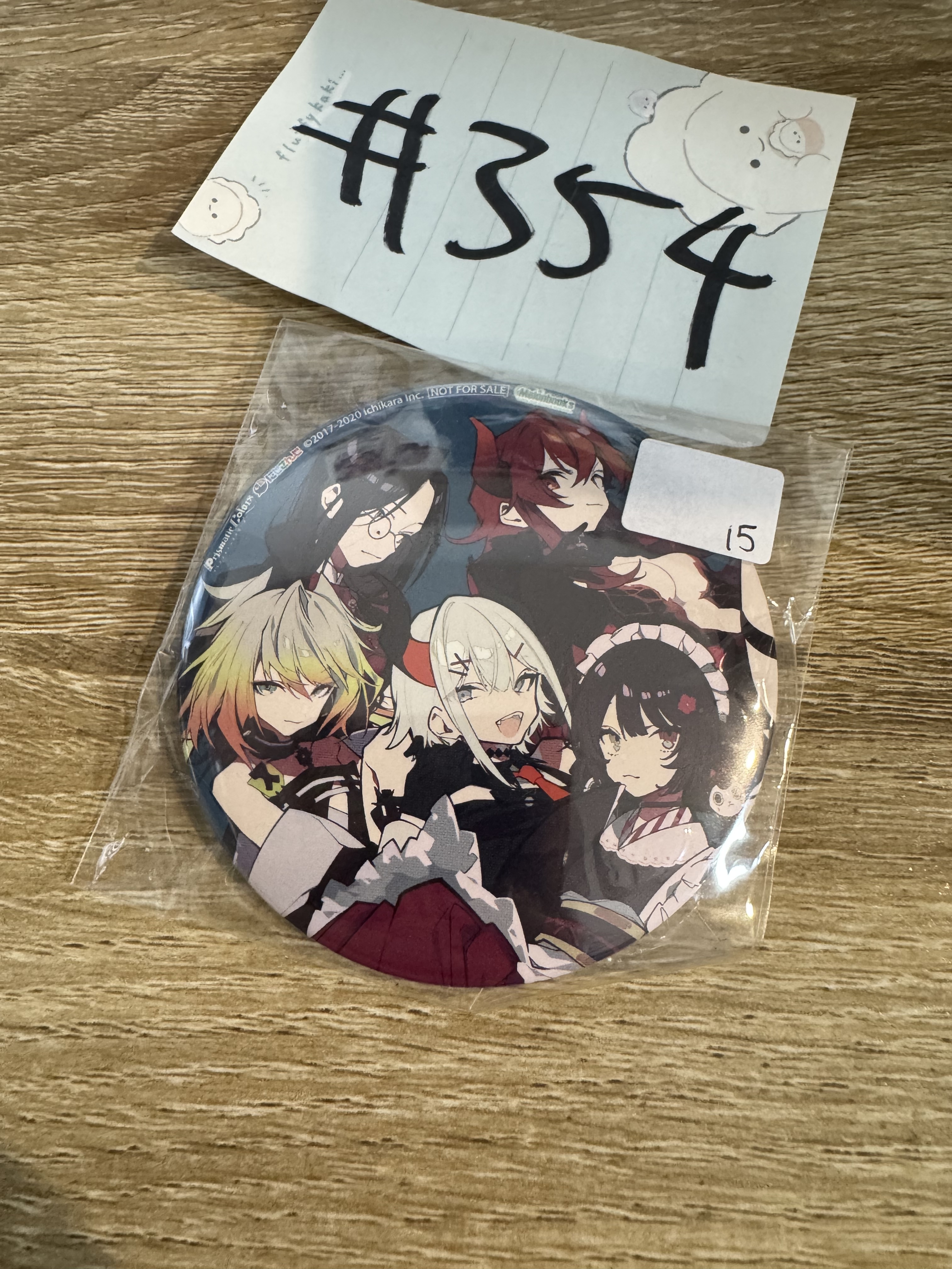 彩虹社 5人 襟章#354