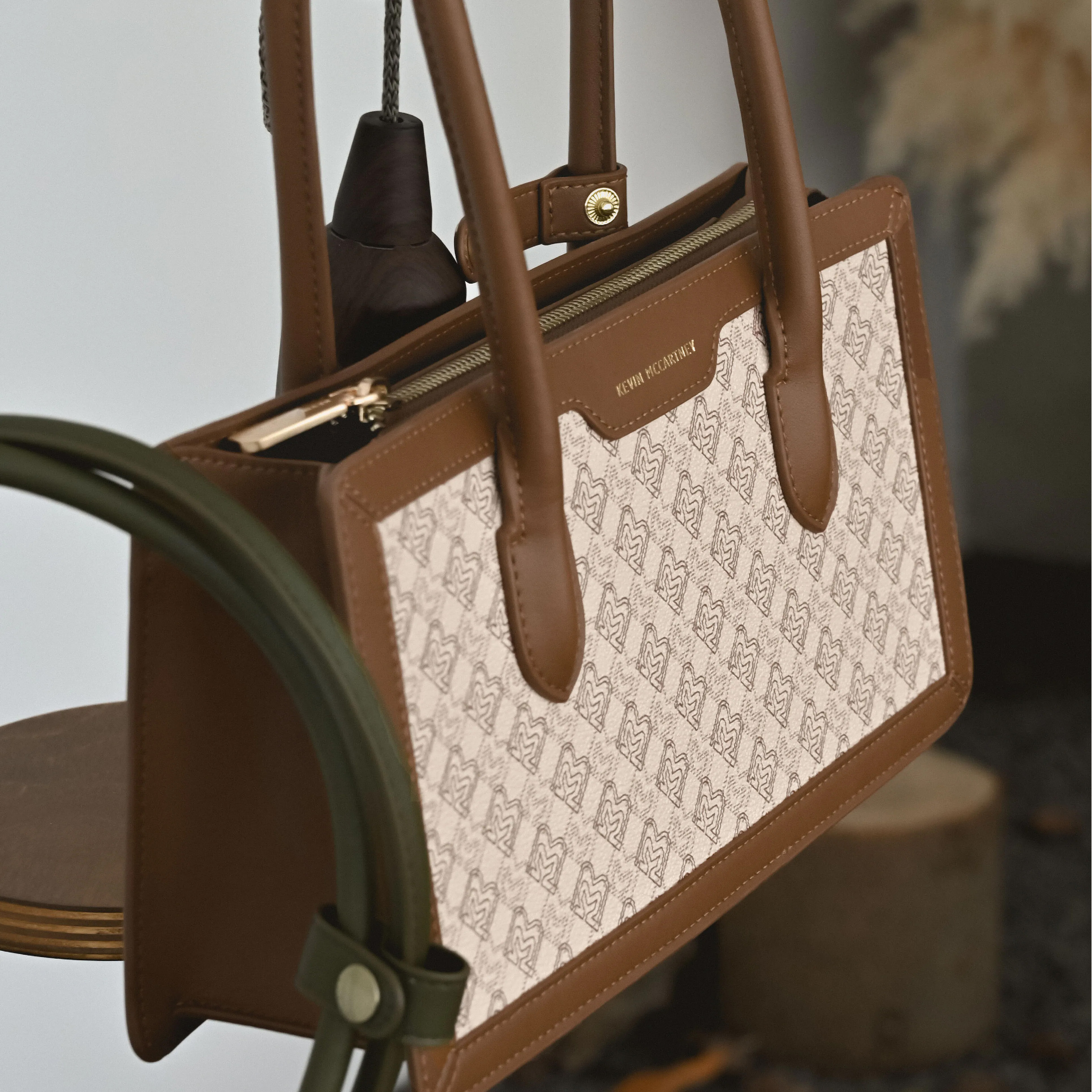 老花長型肩背包 | 2色