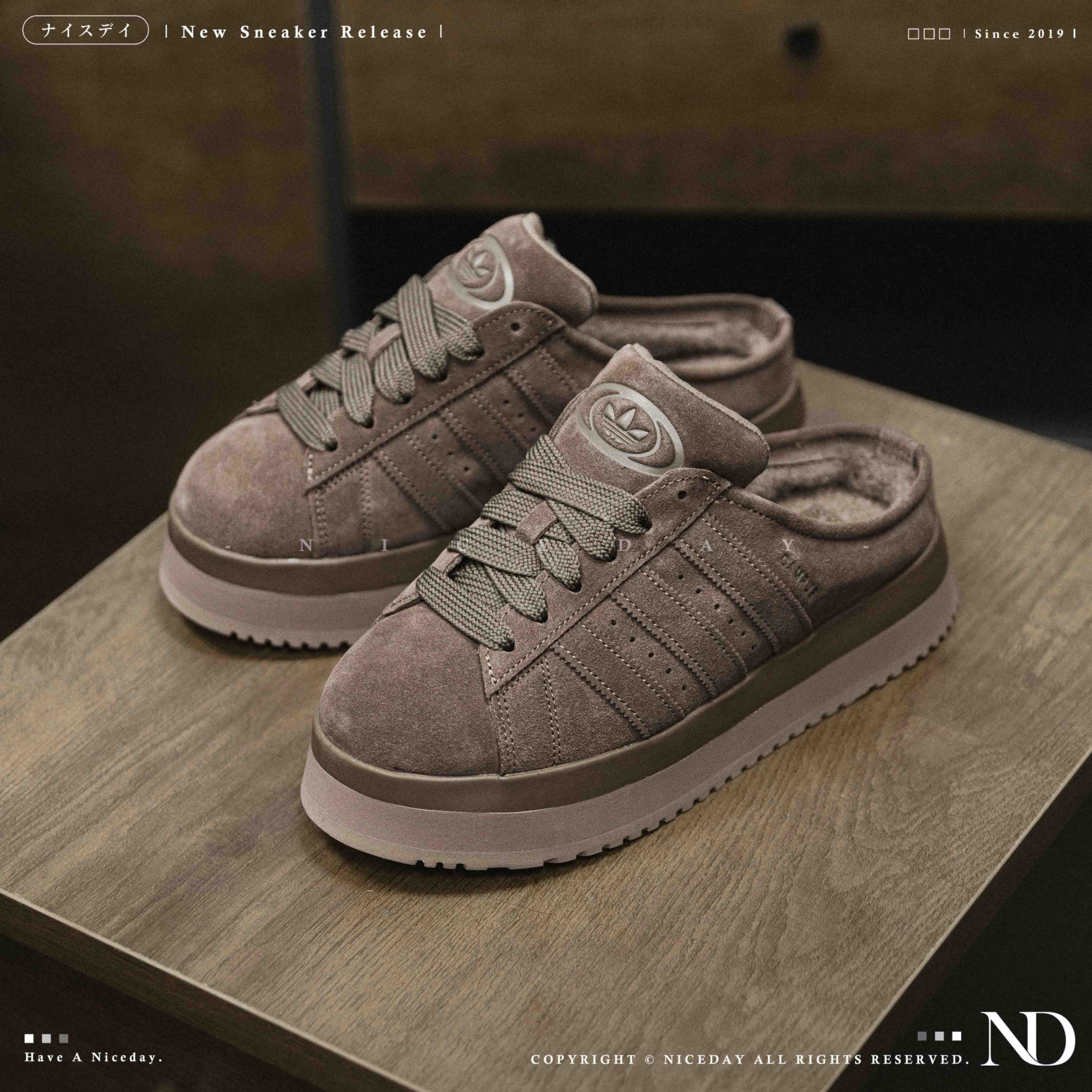 NICEDAY 現貨 ADIDAS CAMPUS 00s 摩卡 可可 咖啡 麂皮 絨毛 穆勒 女鞋 JR3731
