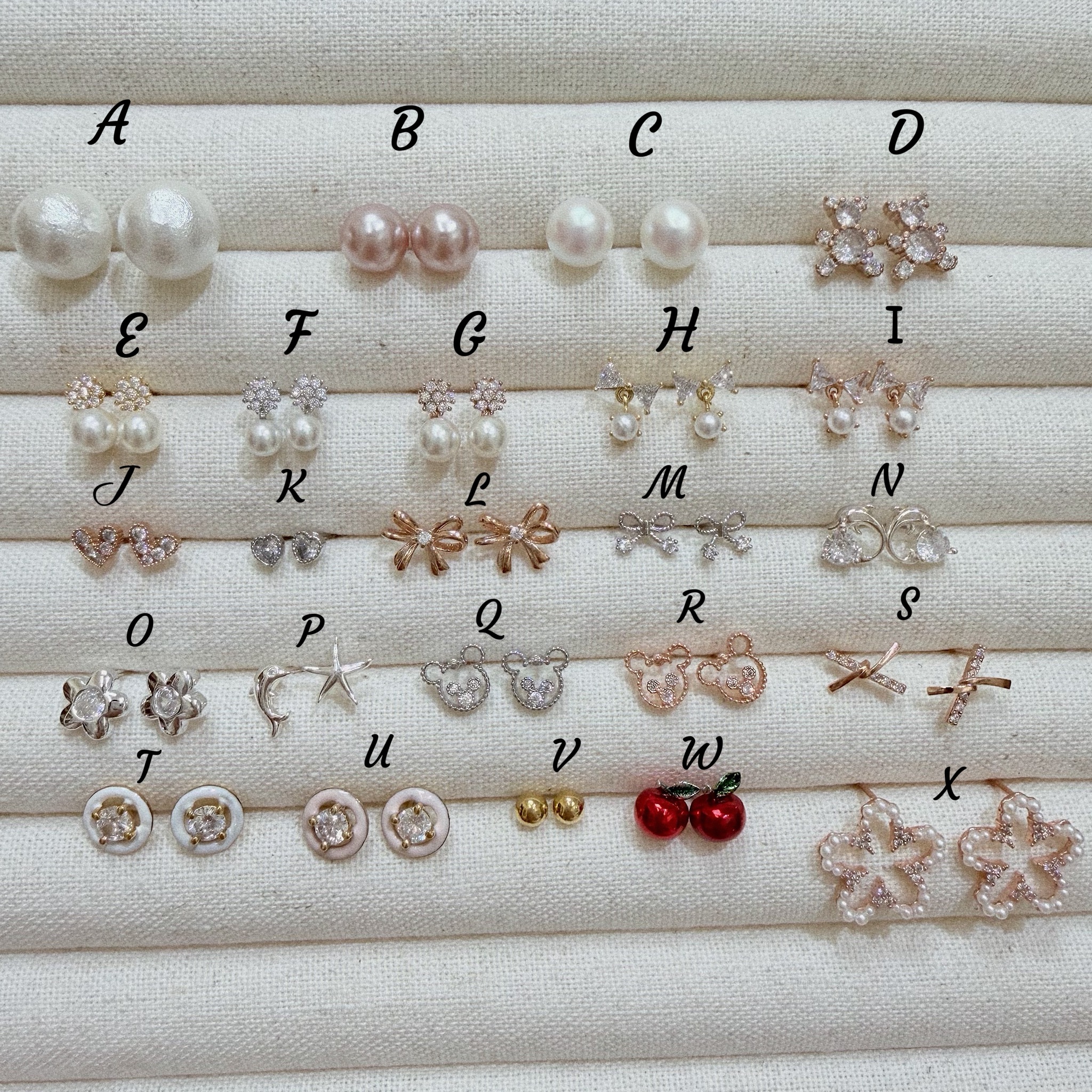 韓國製純銀耳環現貨