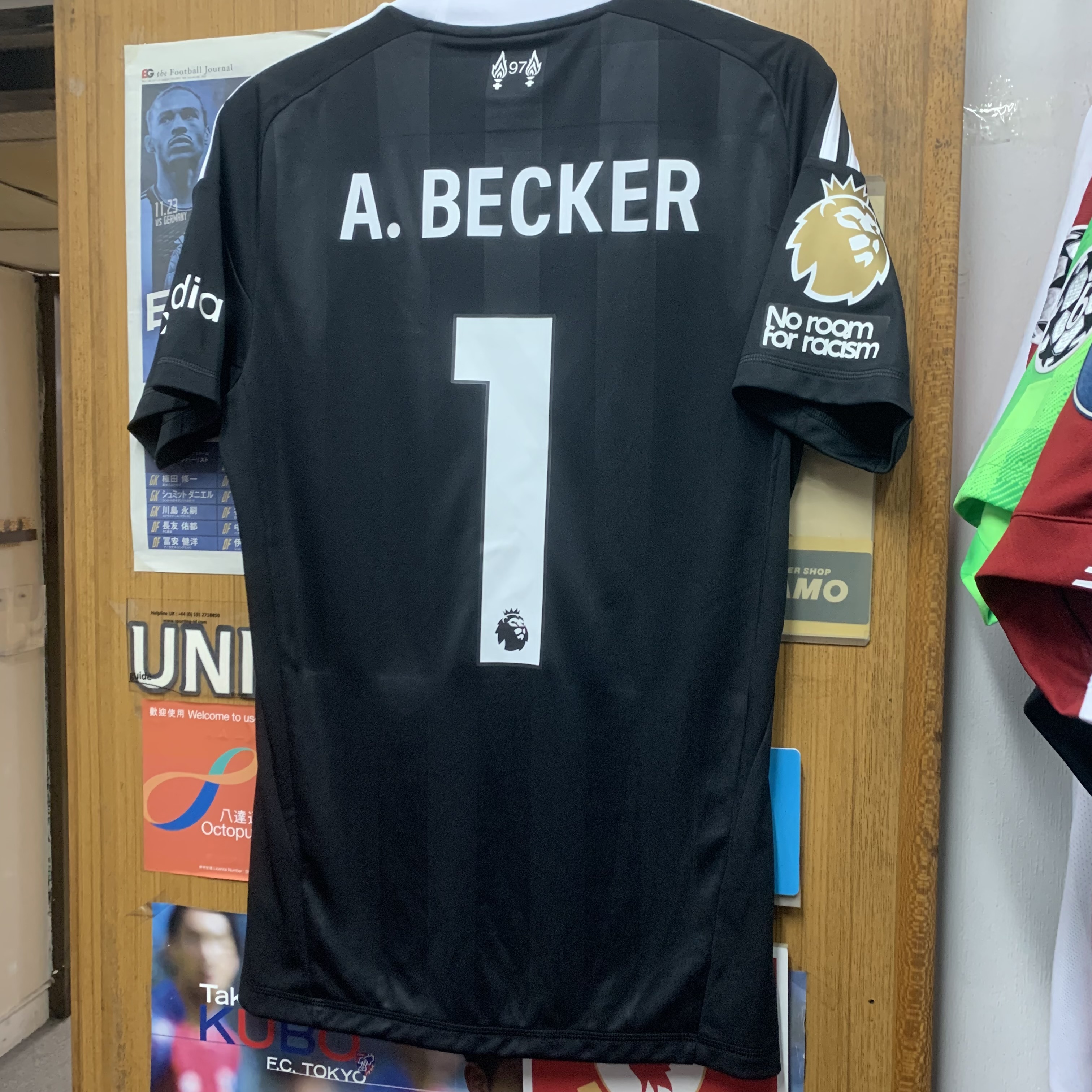 2025 Liverpool Black GK Shirt with 1 A BECKER