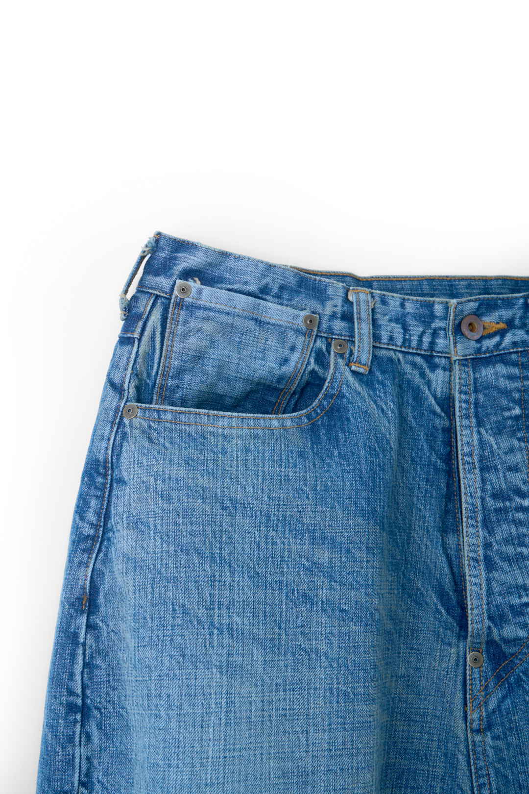 REFOMED FRESH MAN DENIM WIDE PANTS"USED"