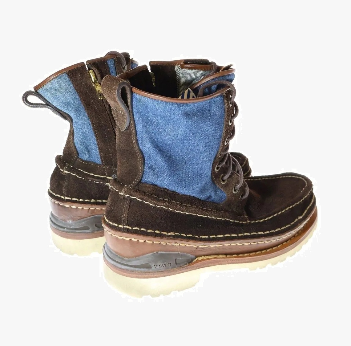 VISVIM GRIZZLY BOOTS MID-FOLK (( USED A )) 中古美品 - DK.BROWN SIZE 9 PRE ORDER ITEM (預訂中)