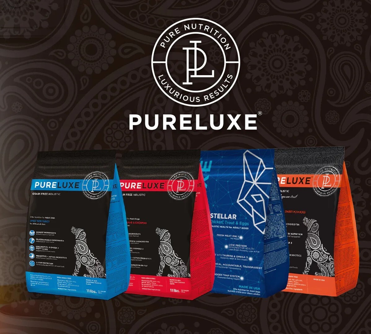 美國純華 無穀犬糧 PURELUXE
