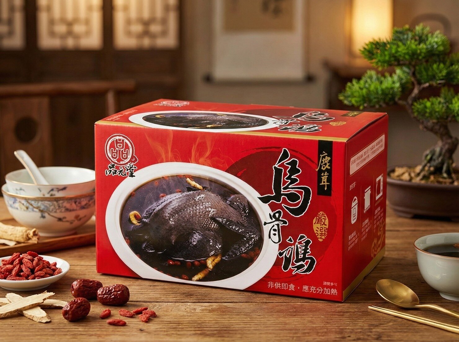 品元堂鹿茸烏骨雞