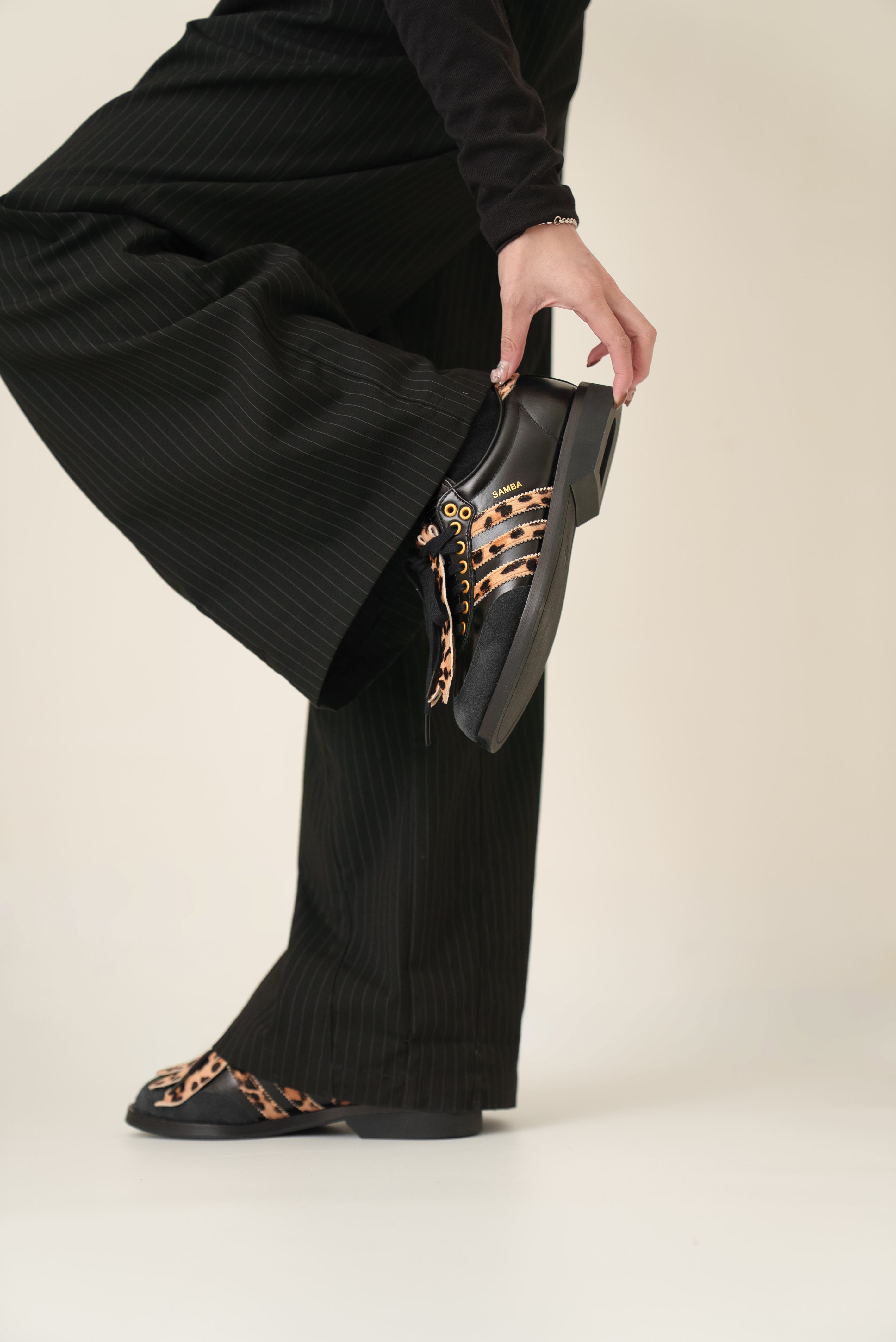 【Focus Store】部分現貨 Adidas Originals Samba Bowling "Leopard" 豹紋 黑 保齡球鞋 KK2824