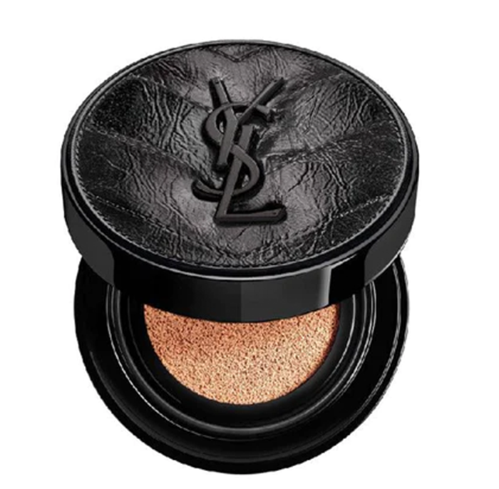 聖羅蘭 限量版 極緻純黑皮革輕透無重羽毛氣墊 B10[平行進口]