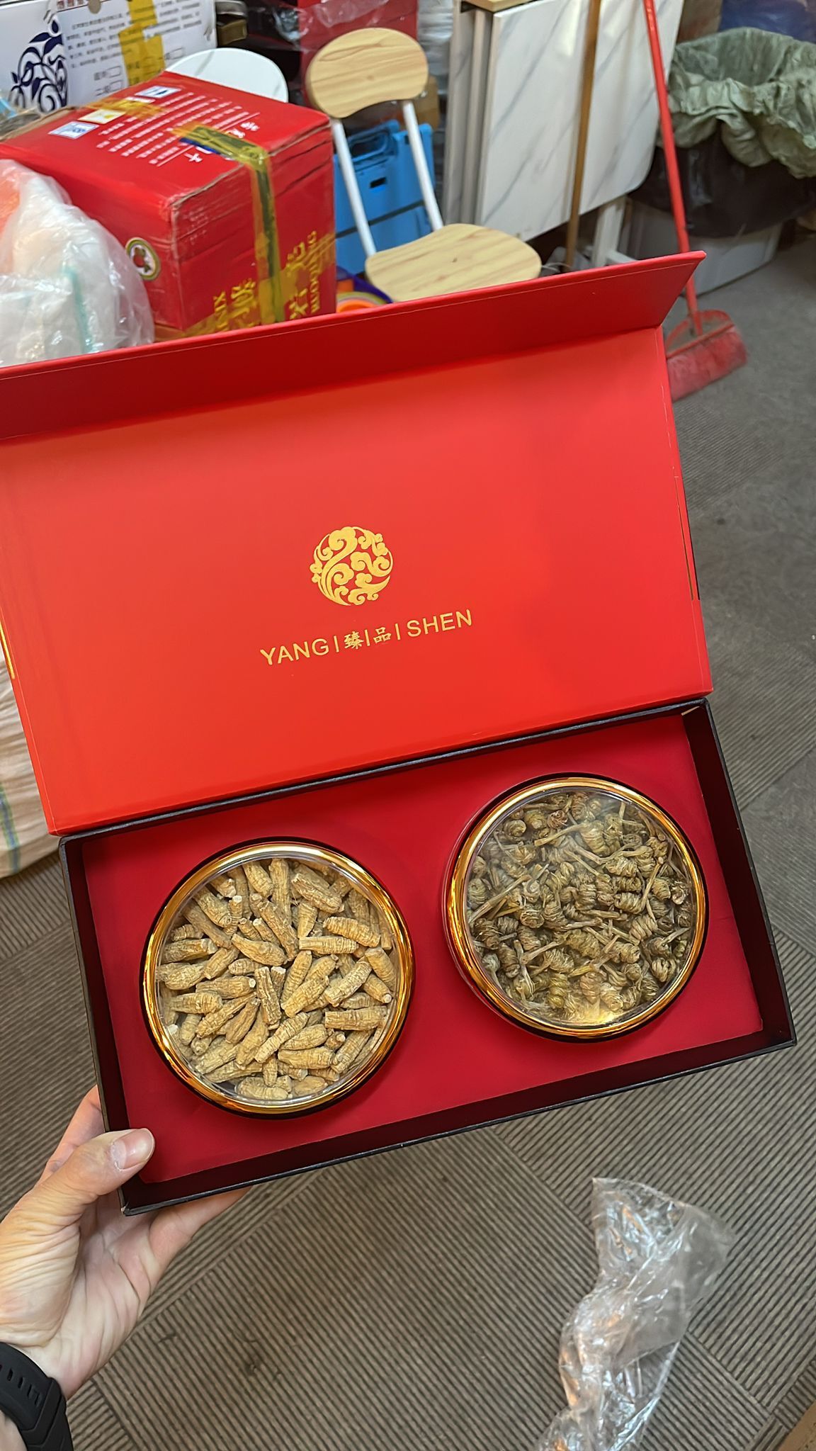 RV036 石斛花旗參禮盒裝 (龍頭鳳尾石斛75克+加拿大花旗參75克)