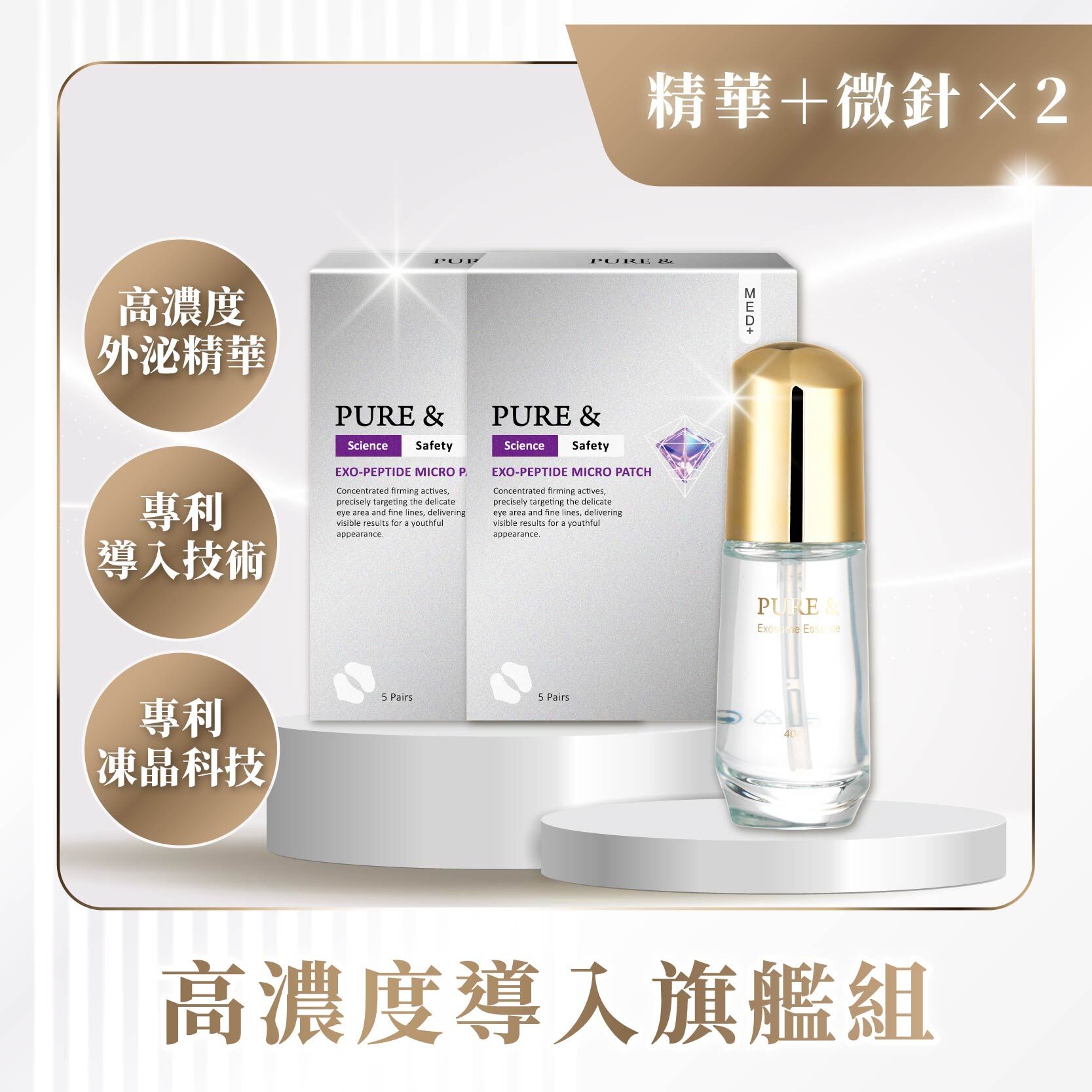 密集進化組｜超導外泌保濕精華+外泌多肽凍刺微臻*2