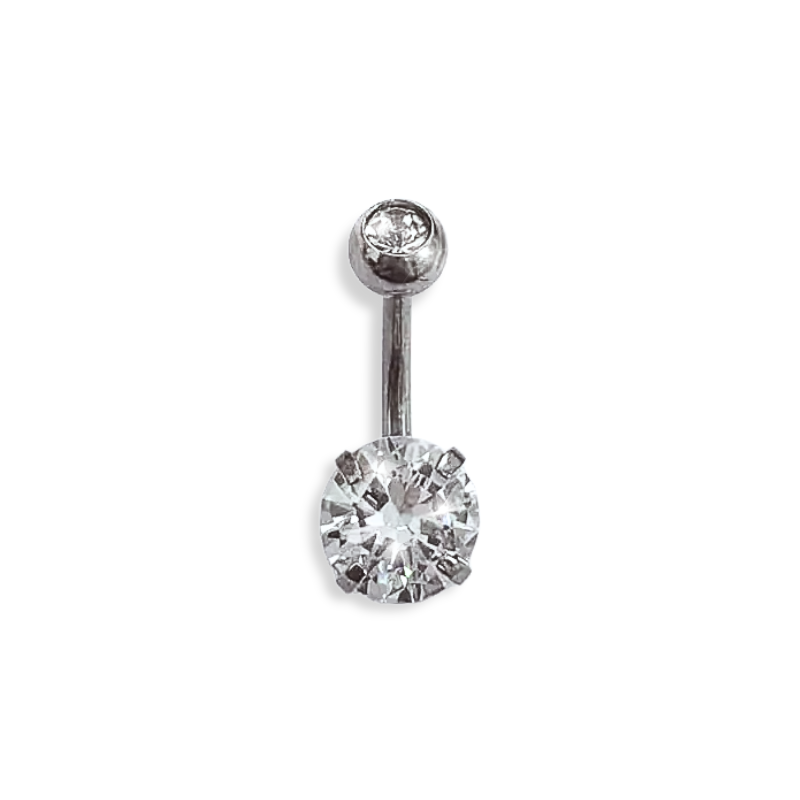 鋼肚環-圓包鋯+四爪白鋯 8M(ABB)