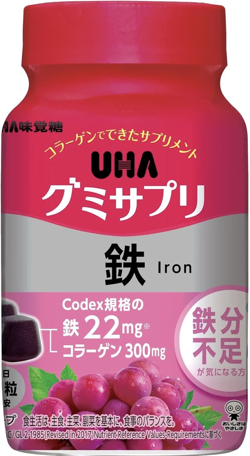 預 購 產 品 ｜UHA味覺糖 綜合維他命補充軟糖 葉黃素 鋅 瑪卡 鐵 葉酸 鈣 水果風味
