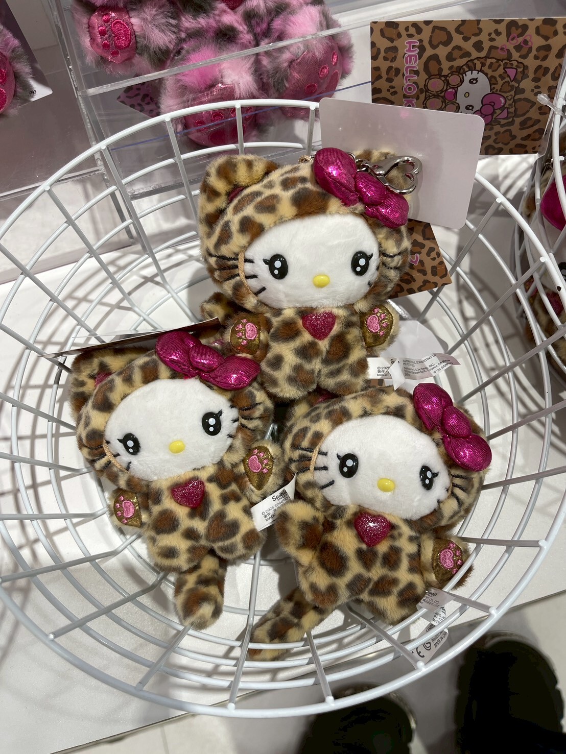 限購款 豹紋 Hello Kitty 吊飾 娃娃