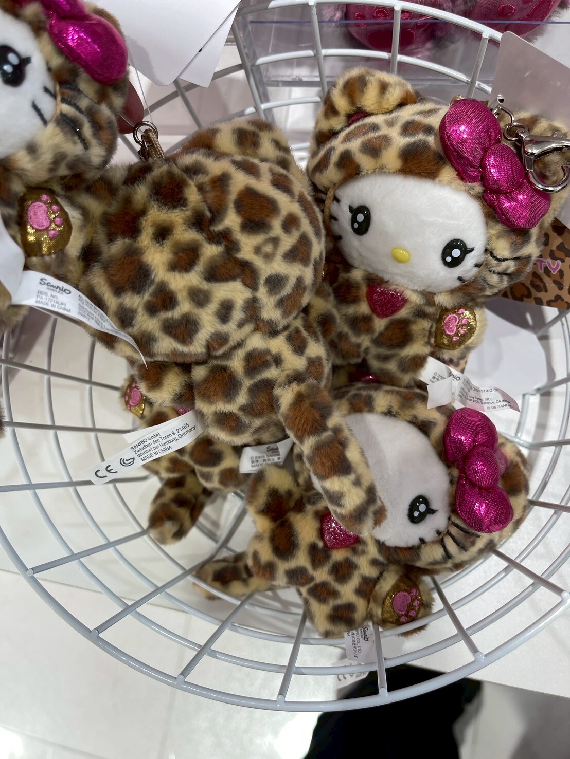 限購款 豹紋 Hello Kitty 吊飾 娃娃