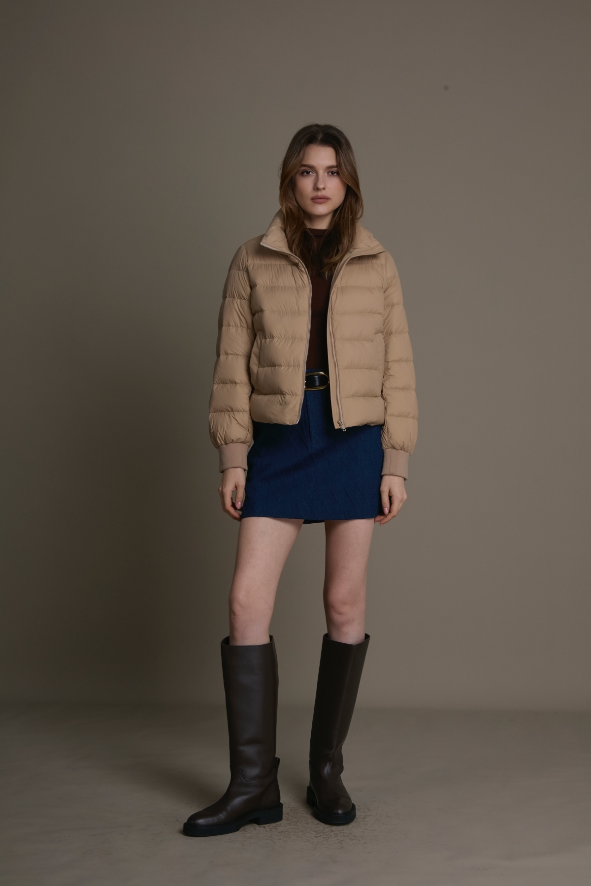 雙層可拆式羽絨 x 機能風衣混構外套