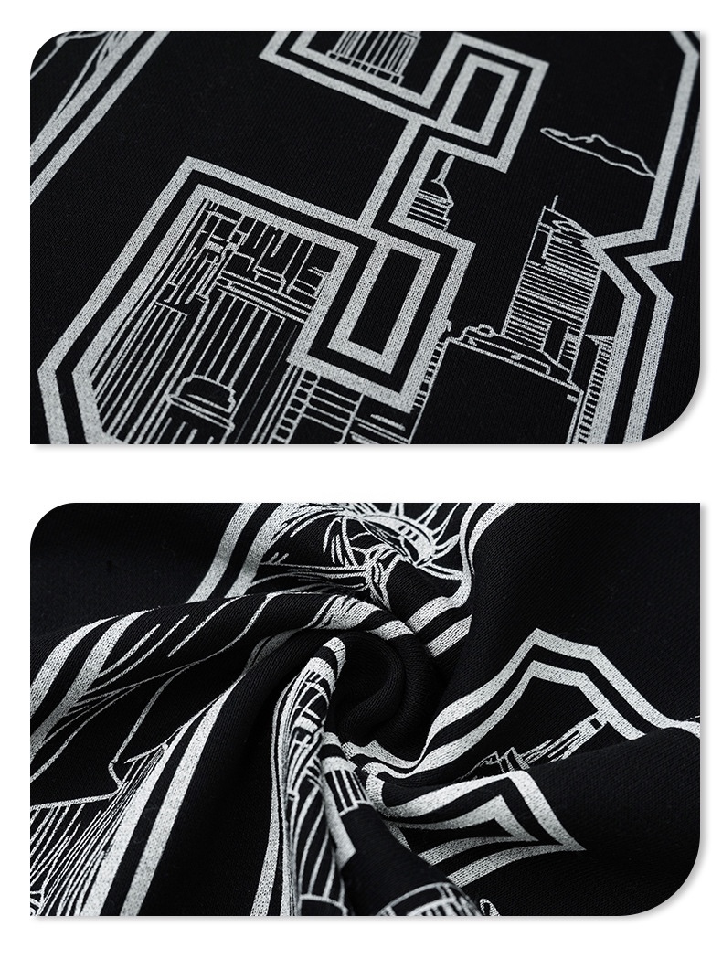 13 States建築假兩件長袖TEE