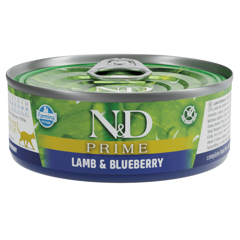 天然頂級無穀主食貓罐-羊肉藍莓(70g)
