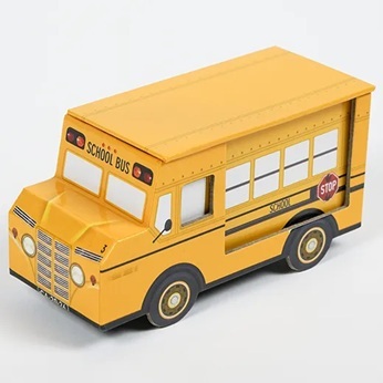 日本Greeting Life．2026立體造型月曆桌曆盒 校車巴士/餐車