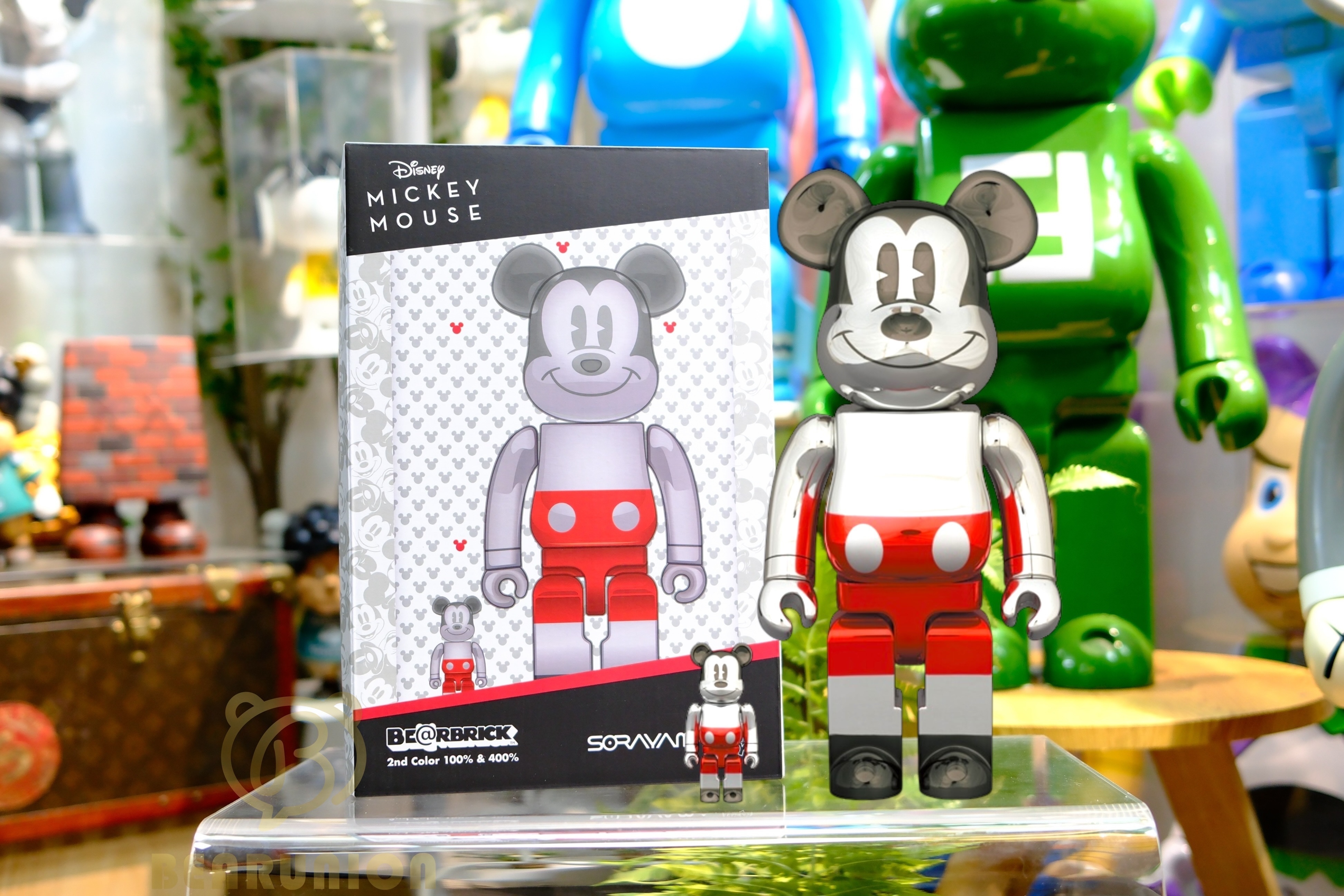 🥇現貨🥇Bearbrick 400% 100% SORAYAMA X MICKEY 空山基米奇
