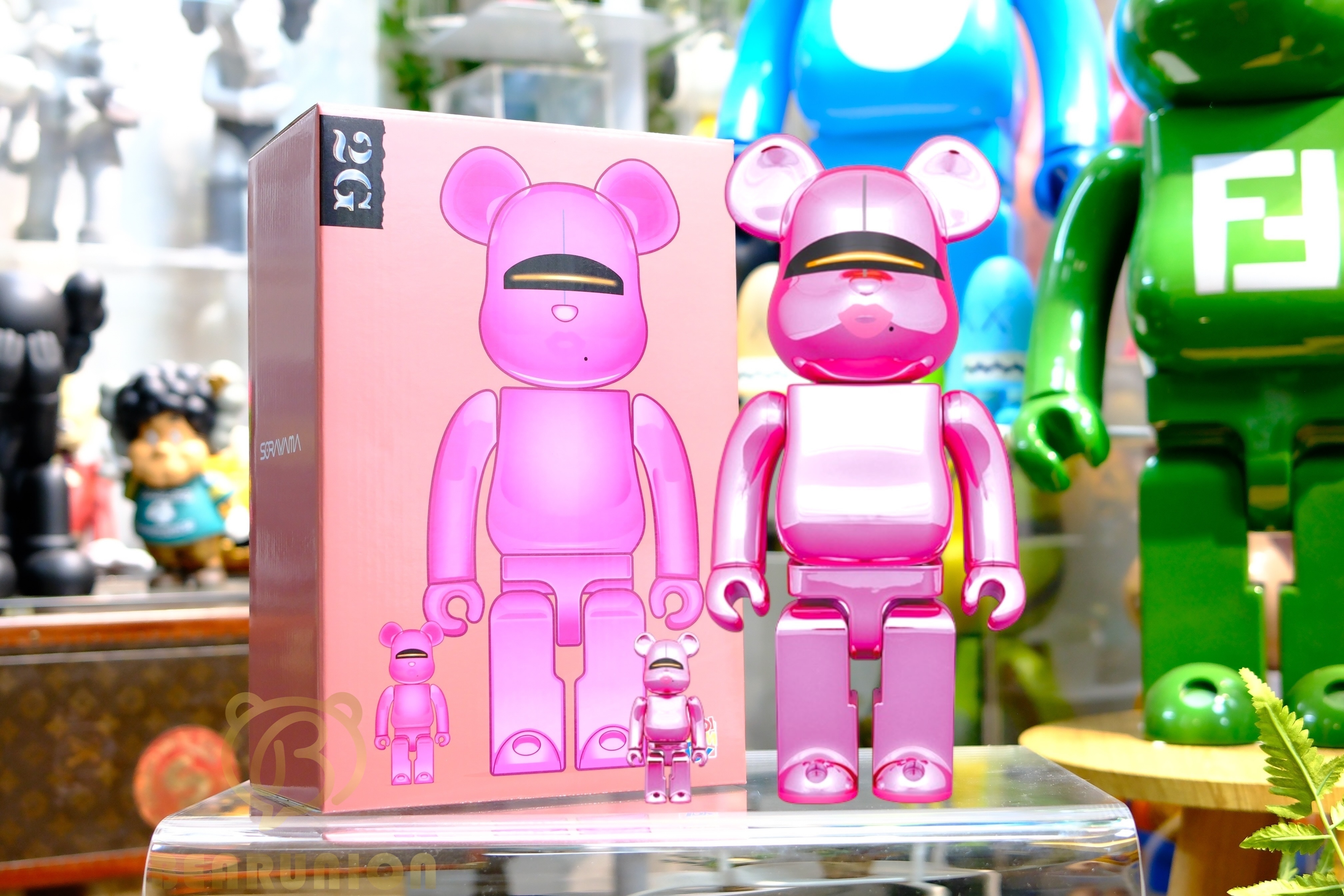 🥇現貨🥇BE@RBRICK 400% 100%  SORAYAMA×2G PINK GOLD