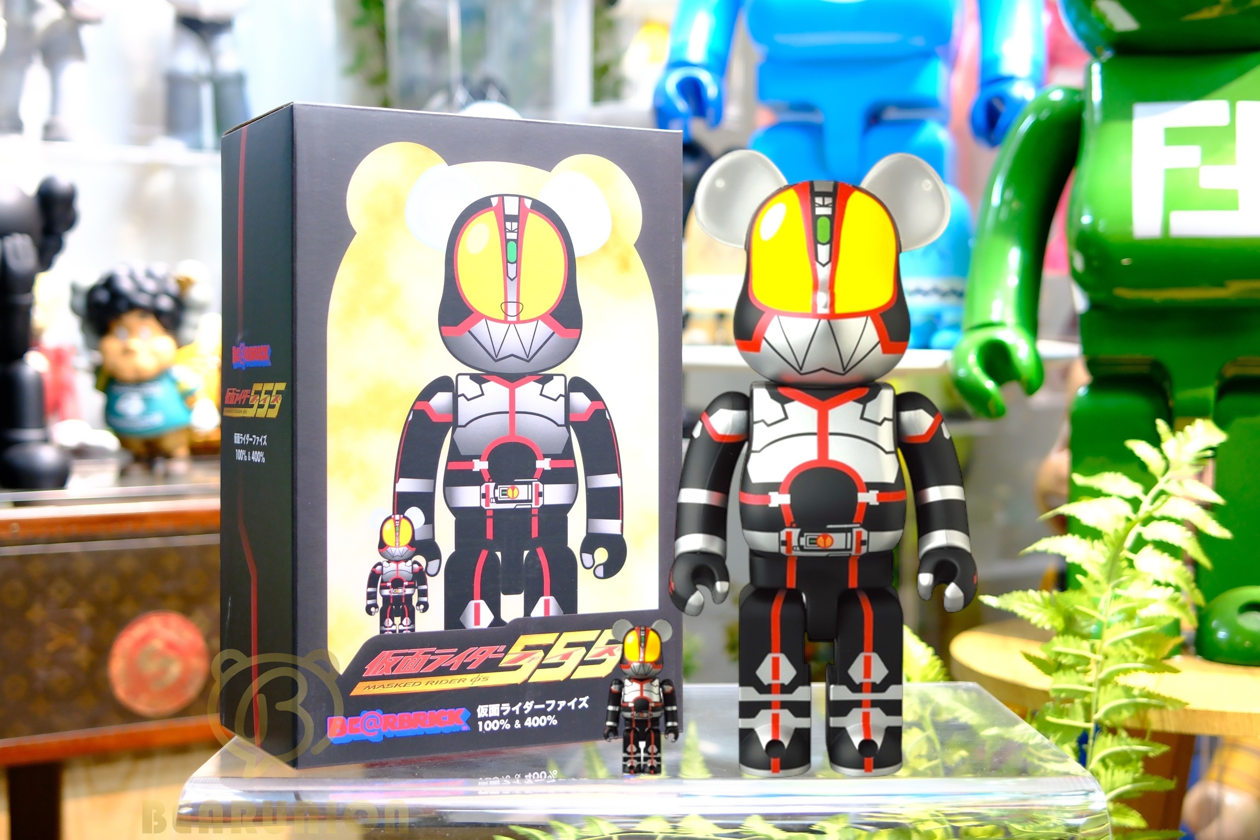 🥇現貨🥇Bearbrick 400% 100% Masked Rider Faiz 555