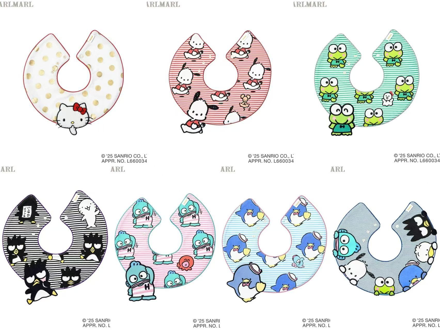 日單 mlml x Sanrio新款口水巾