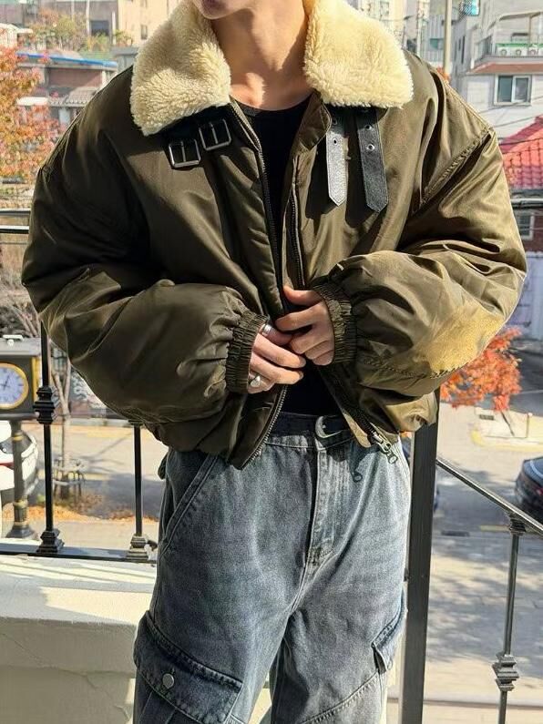 毛毛領拉鍊外套 GARMENTS-059JK