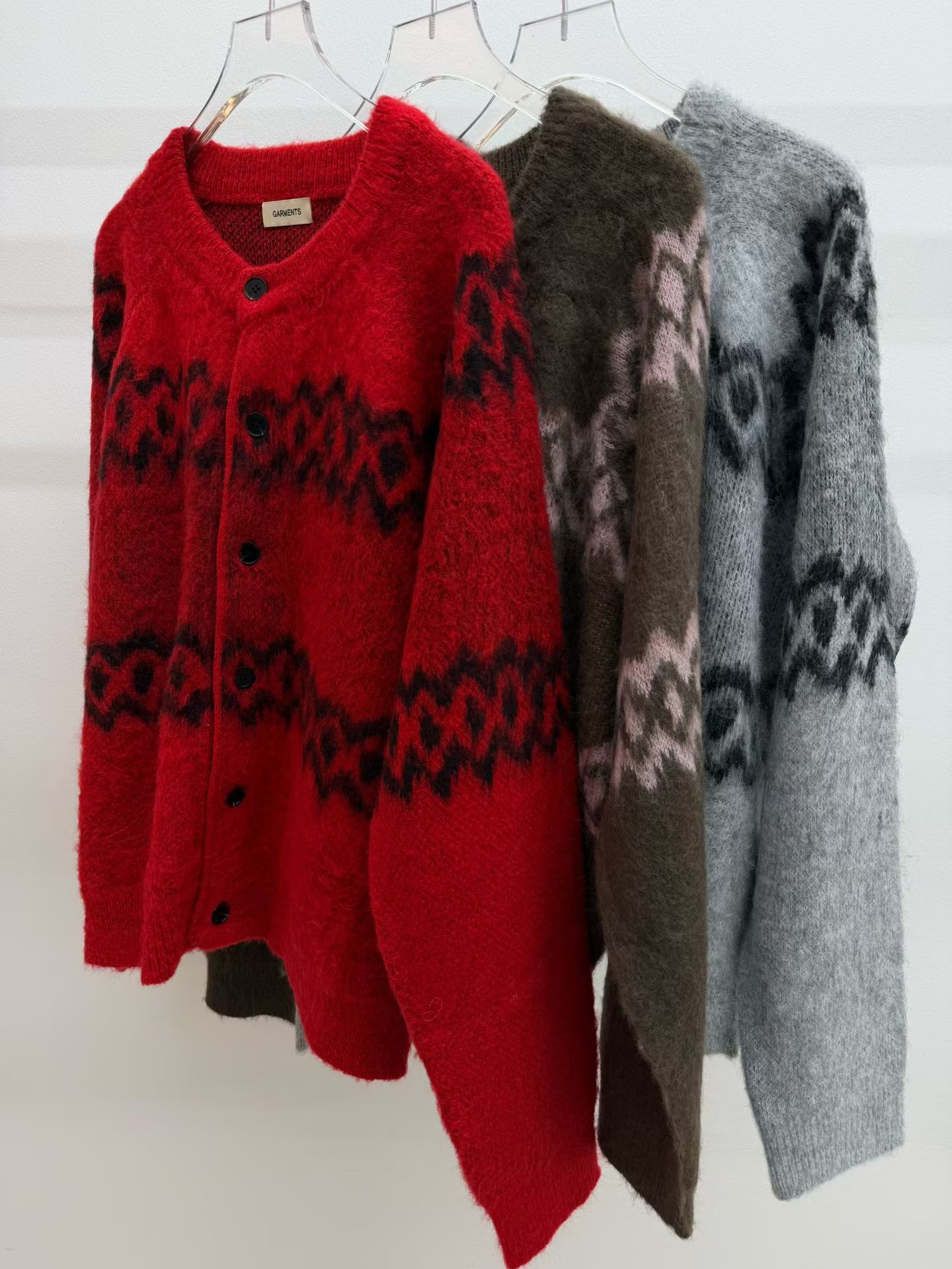 橫紋開胸針織外套 GARMENTS-065JK