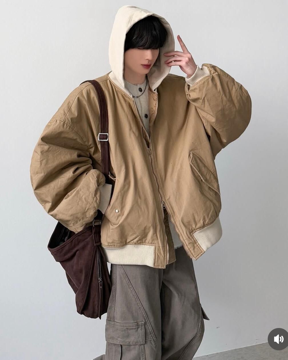 拼色連帽拉鍊外套(薄夾棉) Tac-0337JK