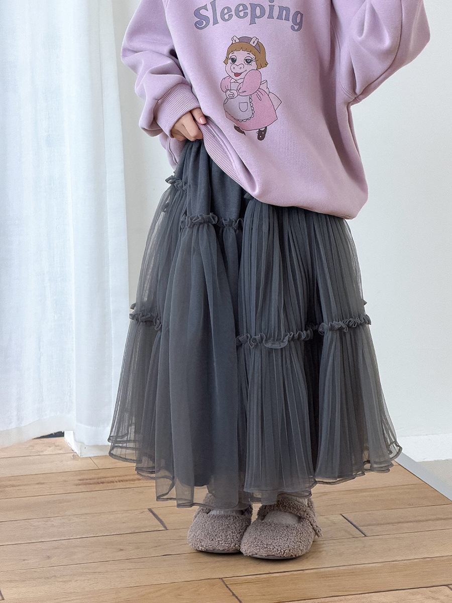 女孩款不對稱蛋糕紗裙 (有內裡) 90-170cm