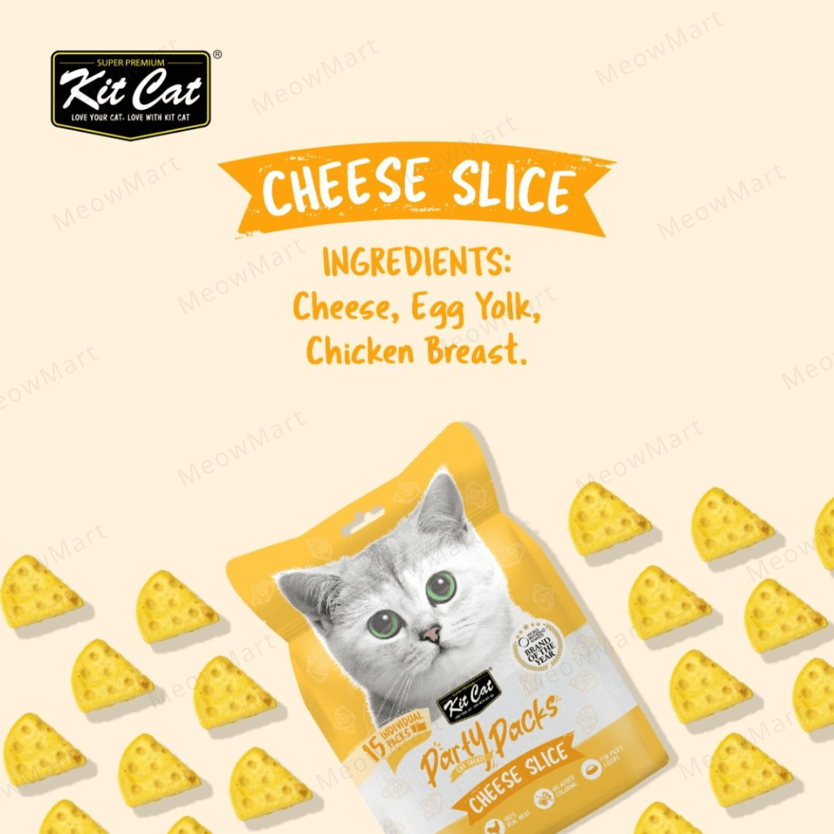 Kit Cat 貓貓凍乾造型小食 (芝士) 30g