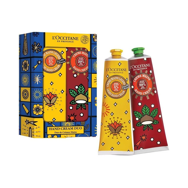 歐舒丹 繽紛乳油木黃金拿鐵+蒙布朗護手霜(150mlX2) (平行進口)